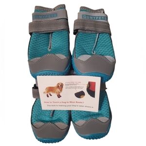 Amazon Large Dog Teal Blue Shoes Winter Snow -‎ New